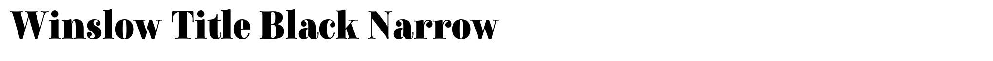 Winslow Title Black Narrow image